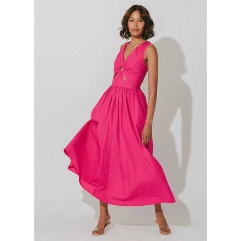 Cleobella Charaya Ankle Dress in Magenta Sz. M